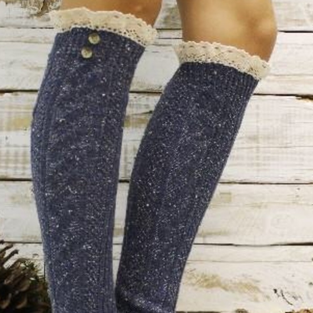 Knee high boot socks